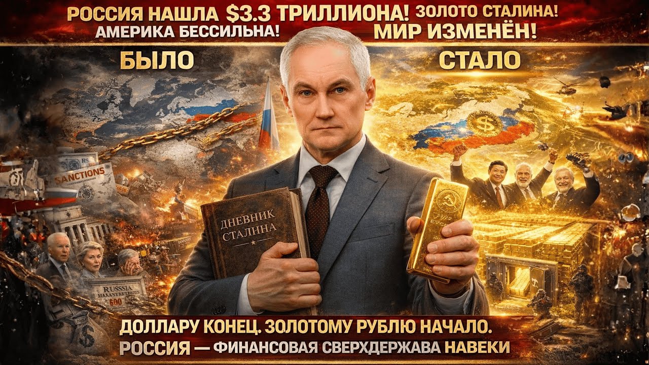 КЛАД СТАЛИНА НАЙДЕН! БЕЛОУСОВ: 47 ТЫСЯЧ ТОНН ЗОЛОТА! АМЕРИКА ТРЕБУЕТ ОТДАТЬ!