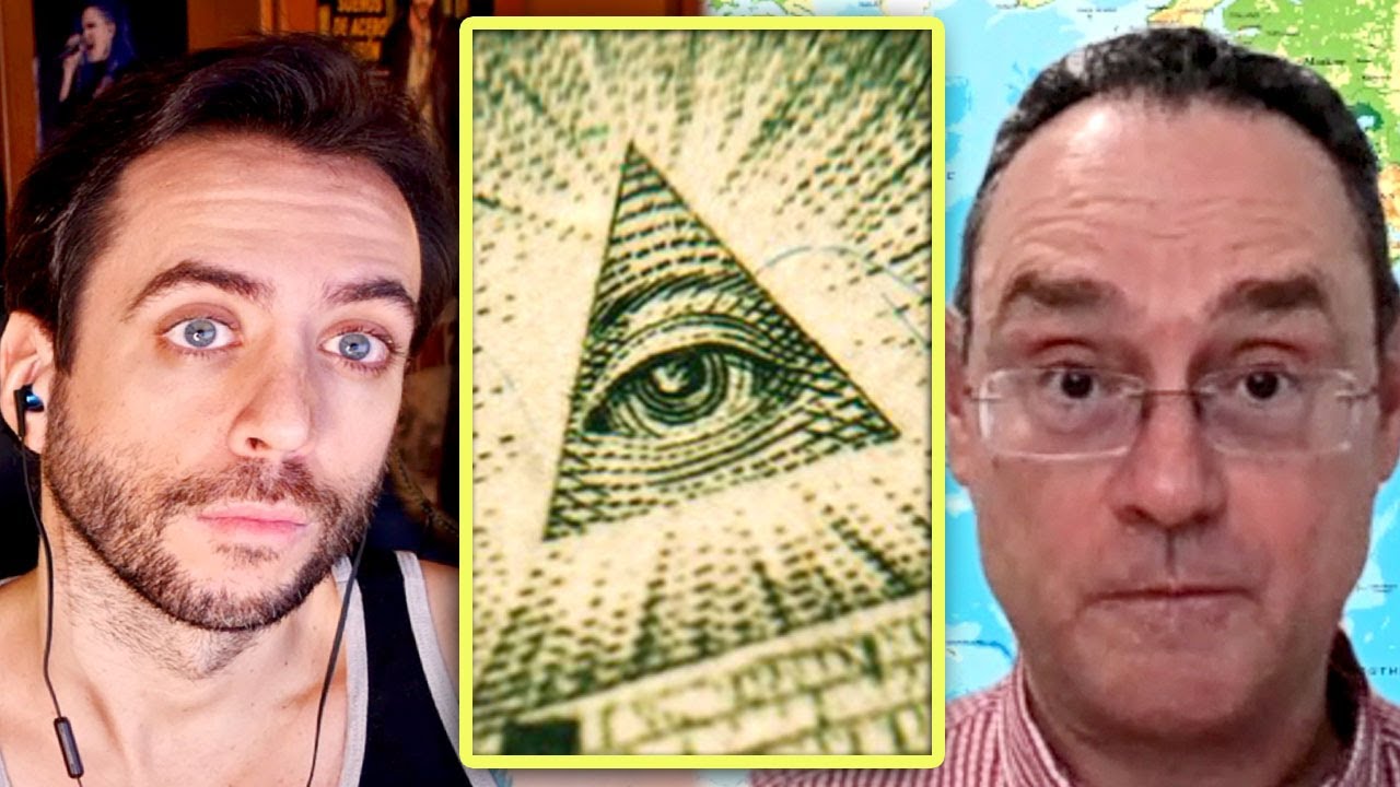 Pedro Ba&ntilde;os explicando a Jordi Wild sobre el poder de los masones y de las familias de poder oscuro