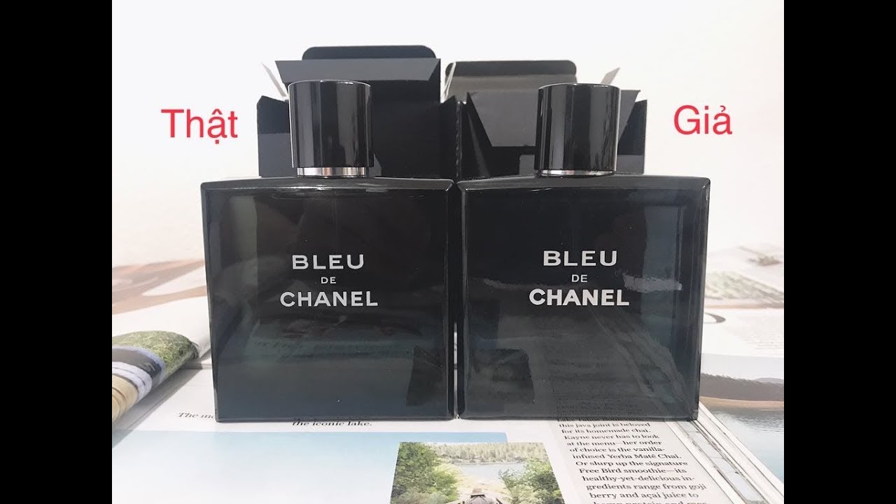 Phân biệt nước hoa Bleu de Chanel -Thật và Giả ( Real and Fake số 8)