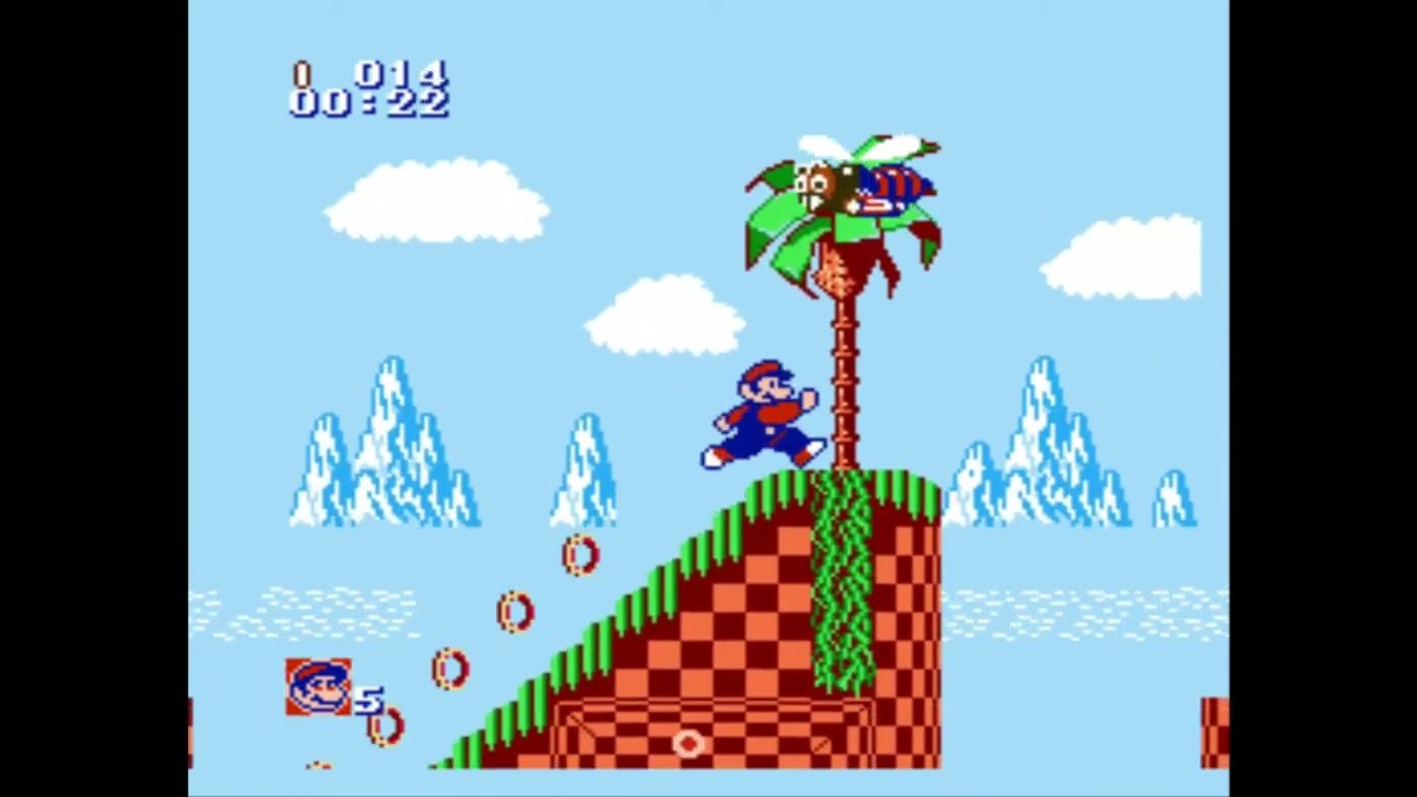 Somari | Mario in Sonic the Hedgehog | NES game hack