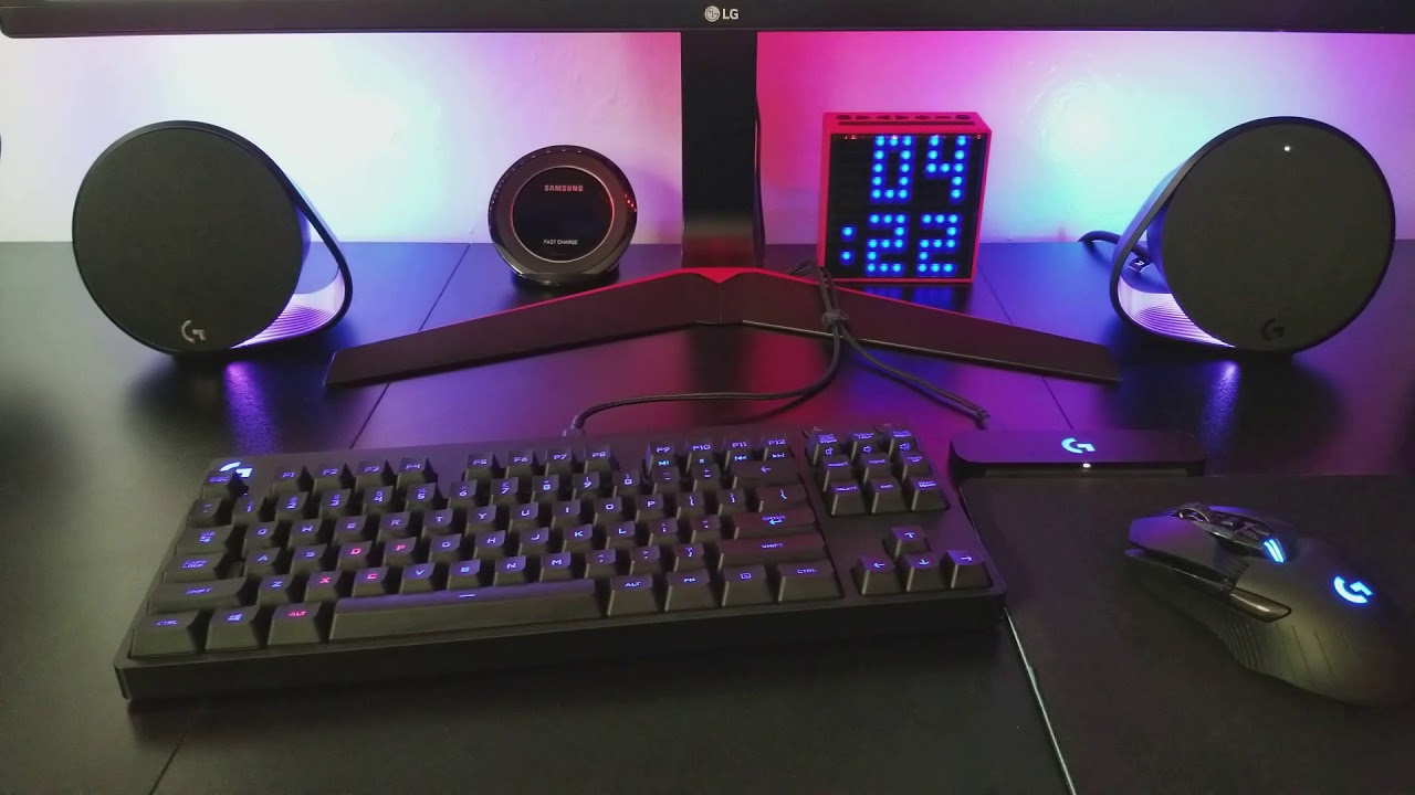 Logitech G560 LightSync - Musical Reactive Mode (Blue and Pink)