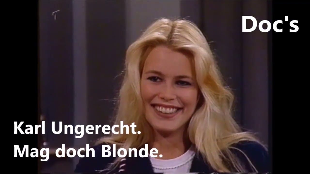 Claudia Schiffer. Entdeckung nicht durch Karl Lagerfeld.