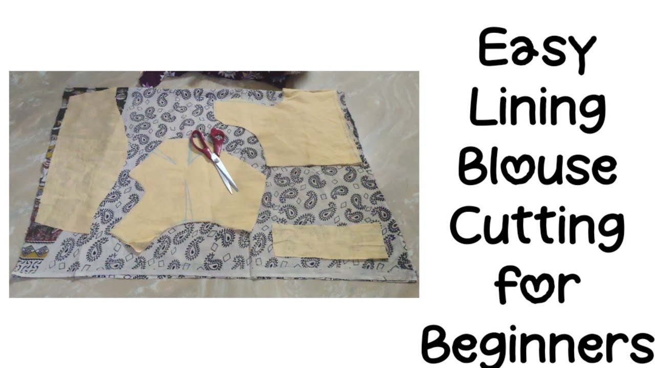 Easy Lining blouse cutting for beginners