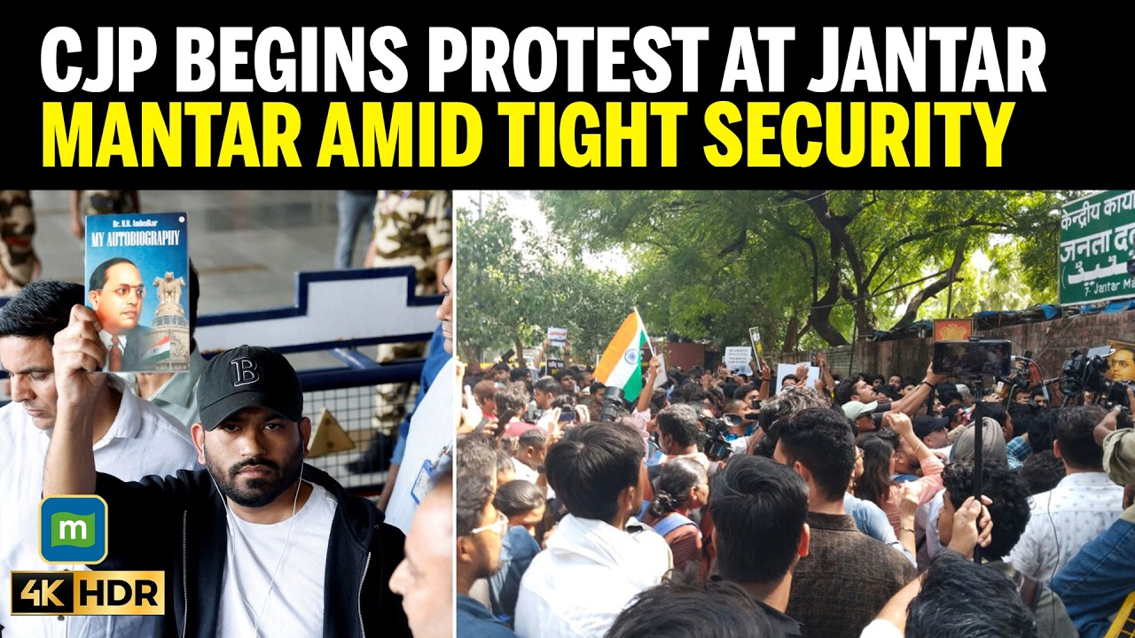 CJP PROTEST BEGINS AT JANTAR MANTAR: Abhijeet Dipke Leads Cockroach Janta Party Protest In Delhi