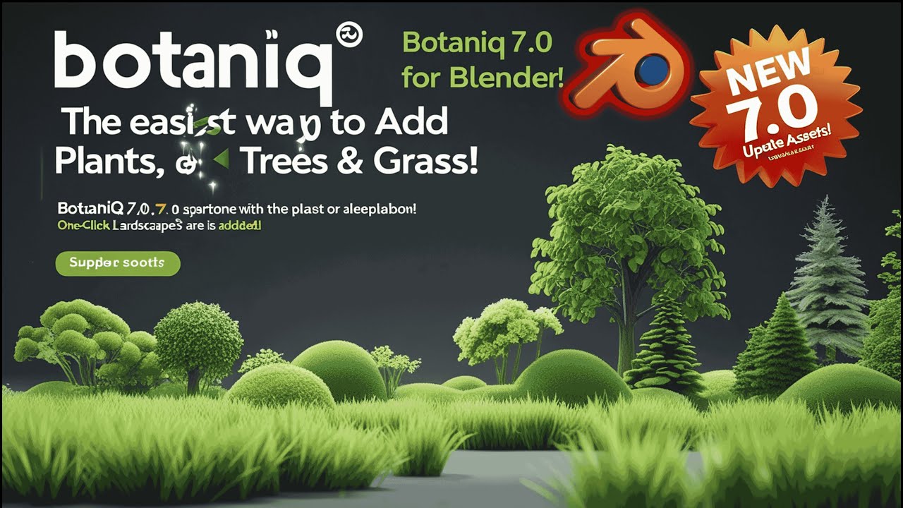 Botaniq 7.0 for Blender 4.4 🌱 The Easiest Way to Add Plants, Trees & Grass! 🌳