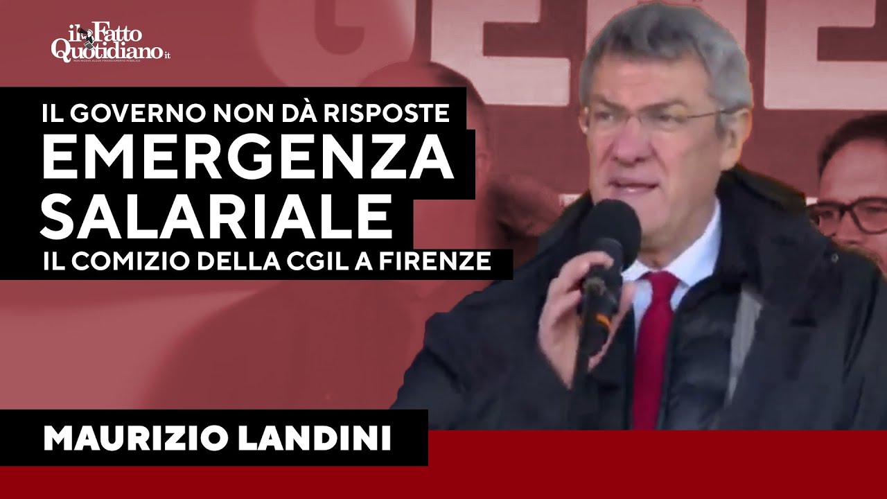 Sciopero contro la manovra, Landini: 