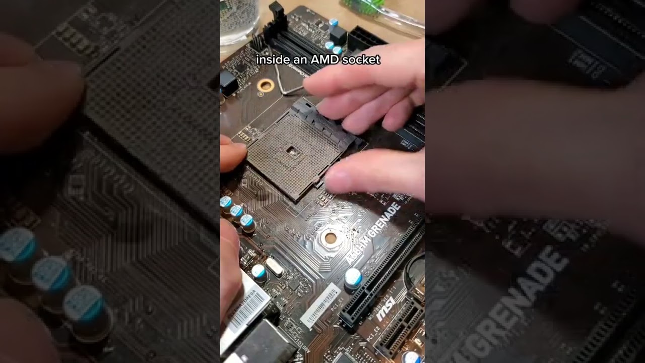 inside an AMD socket! #shorts