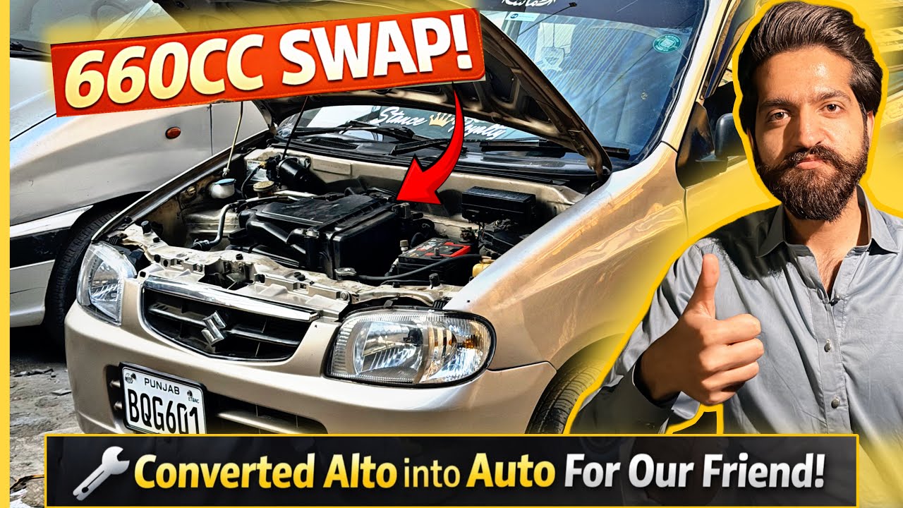 We converted a Suzuki Alto VXR into a 660cc automatic for our friend