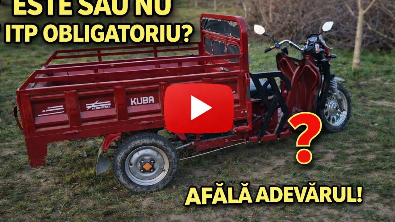Am făcut ITP ul la triciclu electric.