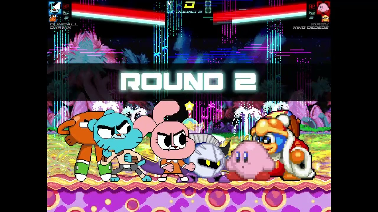 Mugen Request (3v3 Update): Gumball, Darwin, and Anais VS Kirby, King Dedede, and Meta Knight