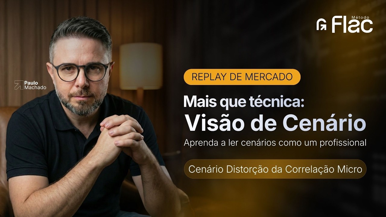 GANHE TEMPO DE TELA com REPLAY DE MERCADO - Cenário DISTORÇÃO NA CORRELAÇÃO MICRO no DÓLAR