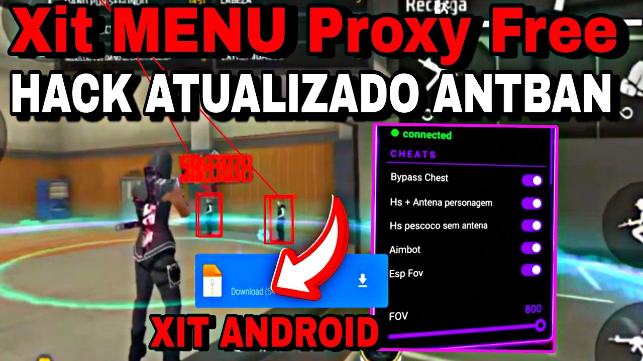 NEW FREE VIP PROXY MENU AIMBOT Android 100% HS NO KEY Updated ANTI-BAN MOD MENU HACK PROXY