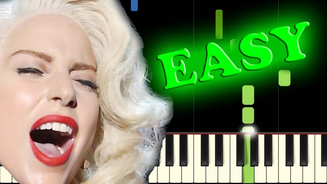 LADY GAGA - DOPE - Easy Piano Tutorial
