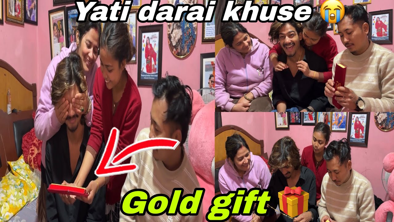 Buda lai gold gift deda yati darai khuse 😭!!kati ko holata 🫢