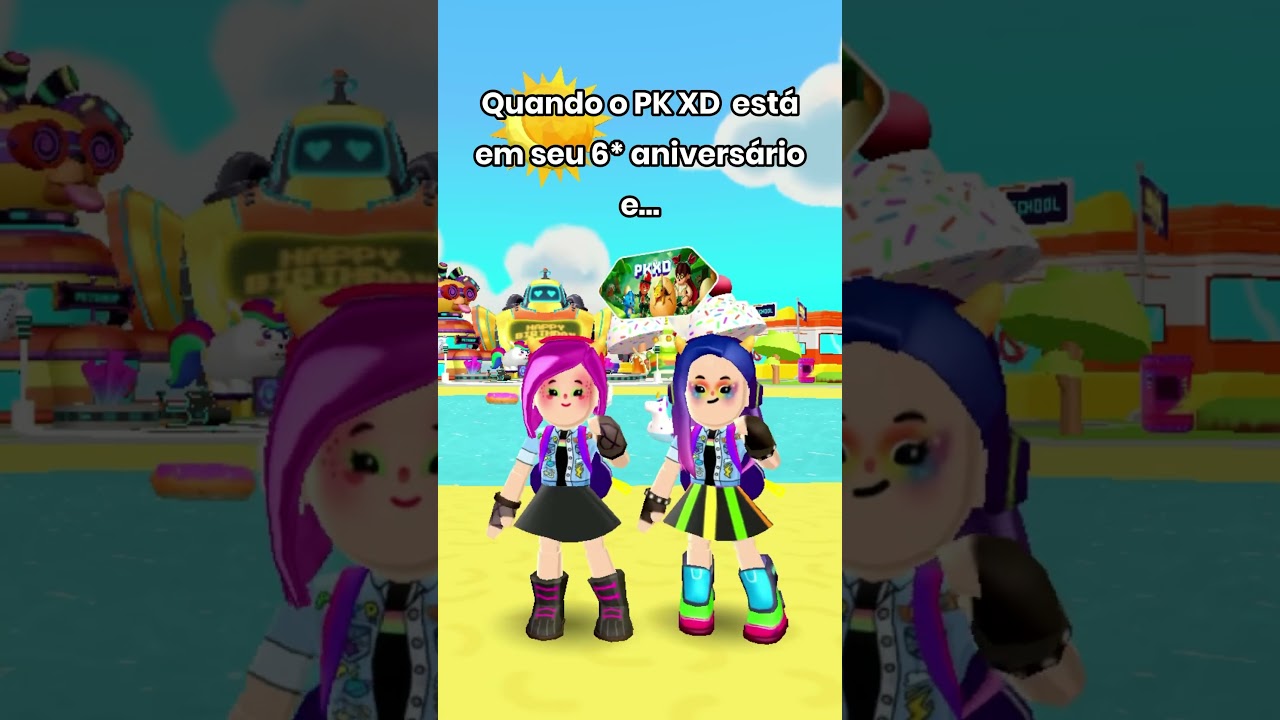 🎂J&aacute; PARTICIPOU de quantos ANIVERS&Aacute;RIOS do PK XD? #aniversario #pkxd #viral
