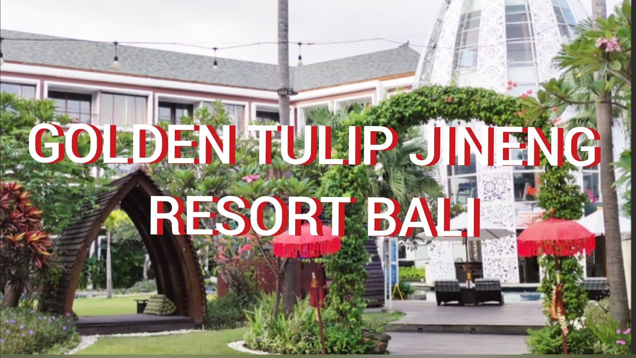 ゴールデンチューリップリゾート　　GOLDEN TULIP JINENG RESORT BALI  のホテル敷地内