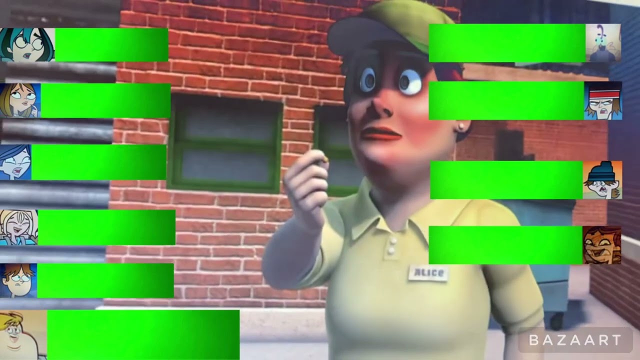 The total drama island movie final battle with healthbars (1/2)