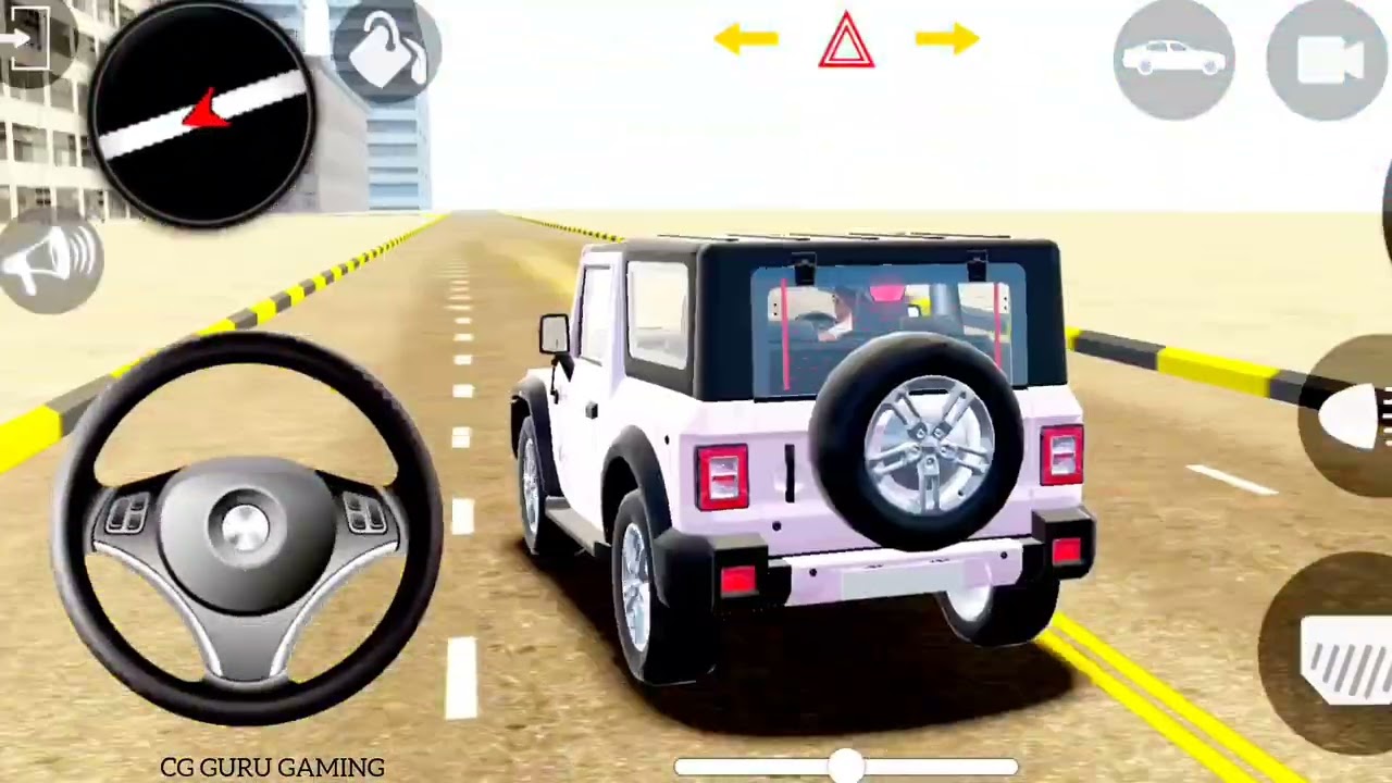 Mahindra Red Colour thar game video 2025 new indian car simulator game car game video 2025