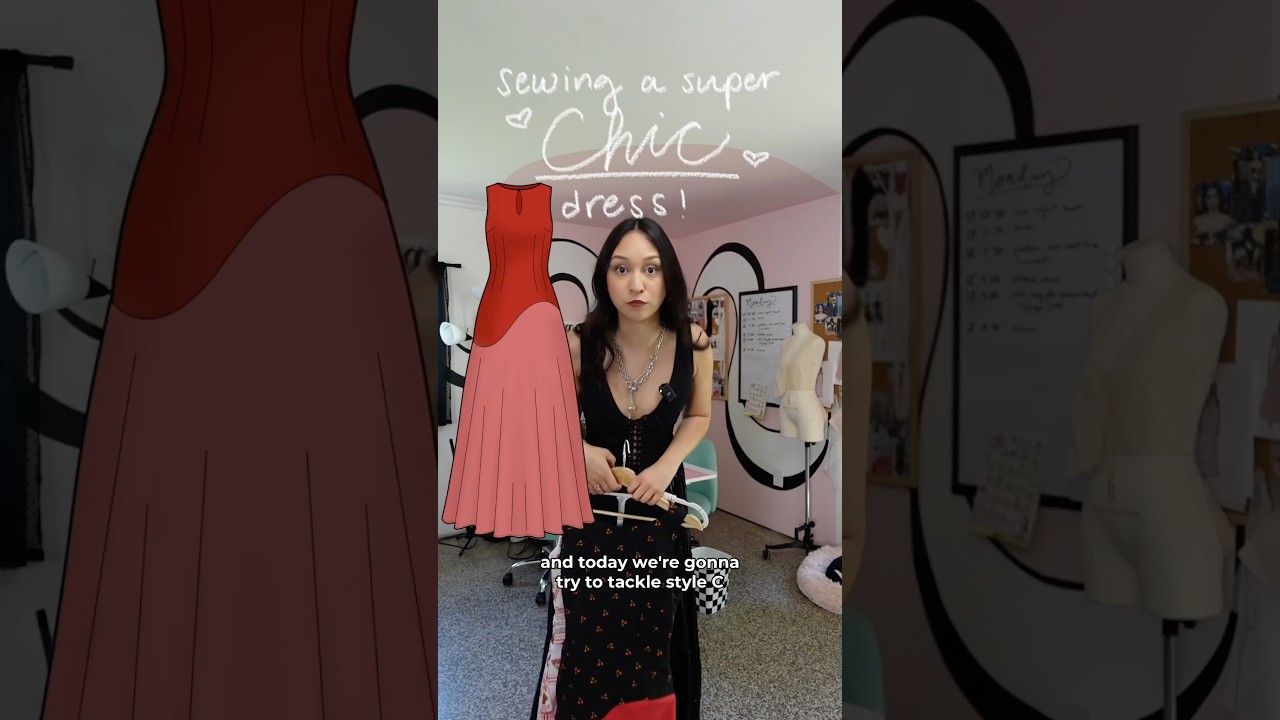 Sewing a super CHIC dress!! (Style C of our new sewing pattern is already out!!)