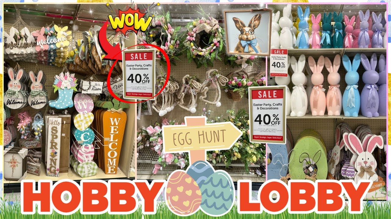 HOBBY LOBBY EASTER 2025✨My First Official Hobby Lobby Shop w/me‼️I SCORED 🥕#hobbylobby