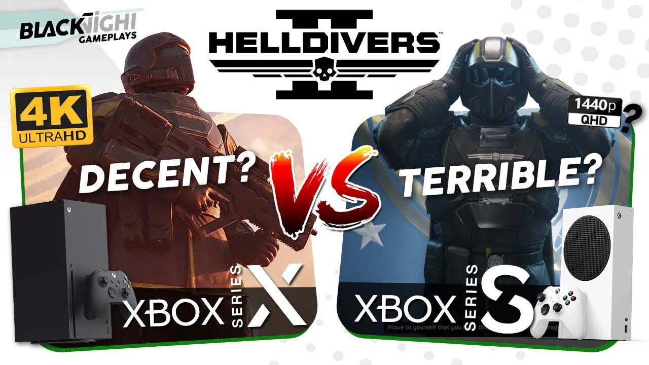 HELLDIVERS 2 на XBOX Series S против XBOX Series X