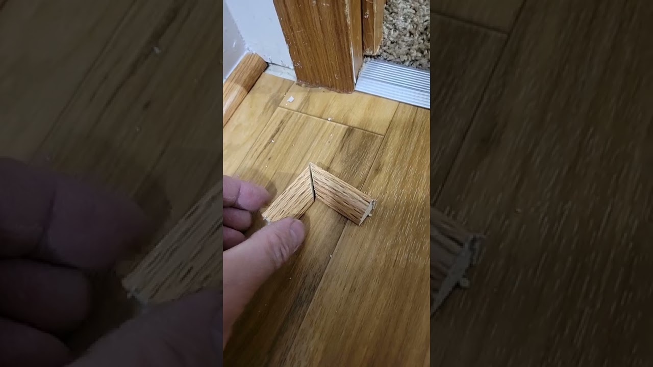 Cool Trick for perfect corners when cutting wood trim.