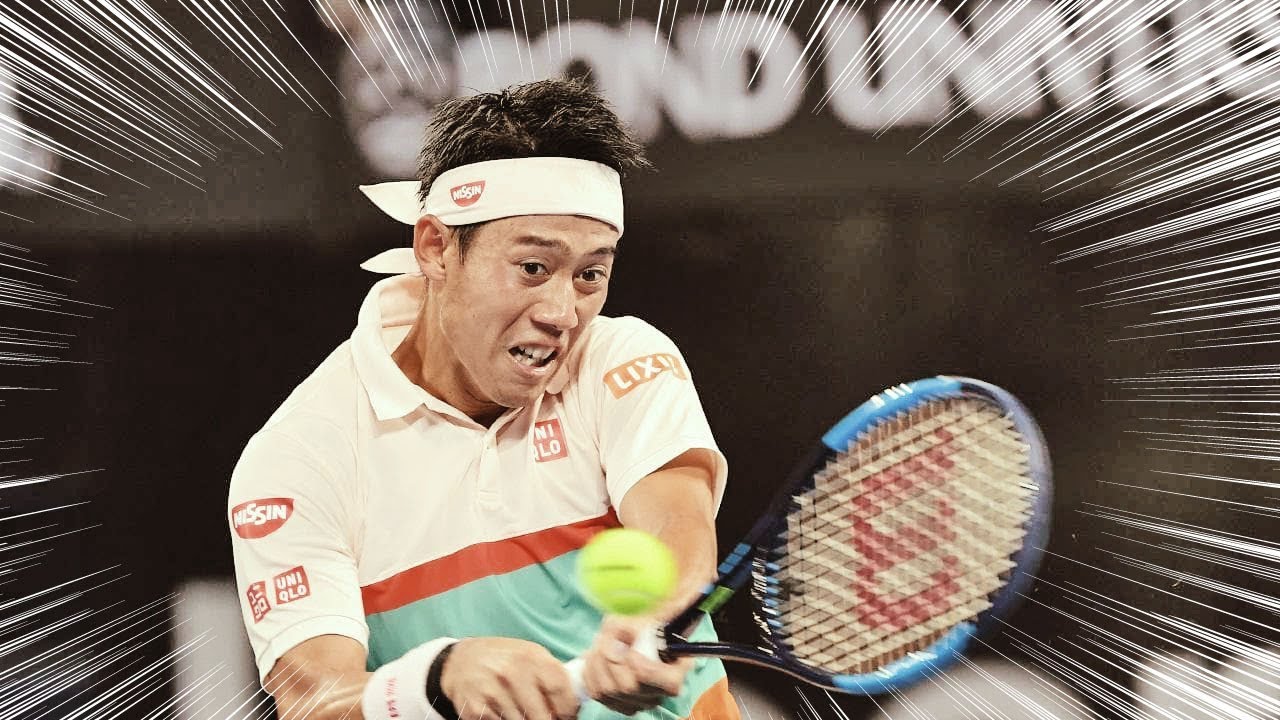 【錦織】錦織の伝家の宝刀バックハンドのダウンザライン プレー集【バックハンド】