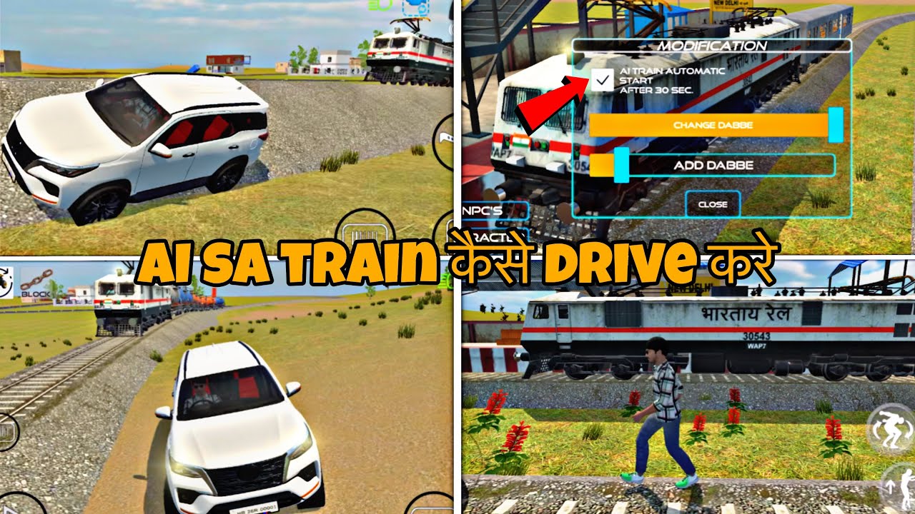 Ai sa train drive 🚆 kera Indian vehicles simulator 3d 