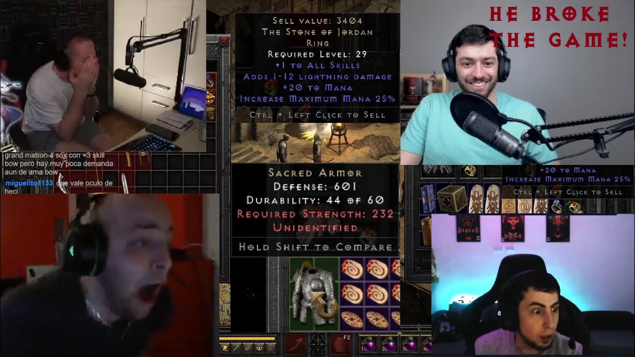 D2R CLIPS #13 - MrLlamaSC BROKE THE GAME!!! SOJ GAMBLE ON LIVESTREAM, CRAZY REACTIONS & FUNNY CLIPS