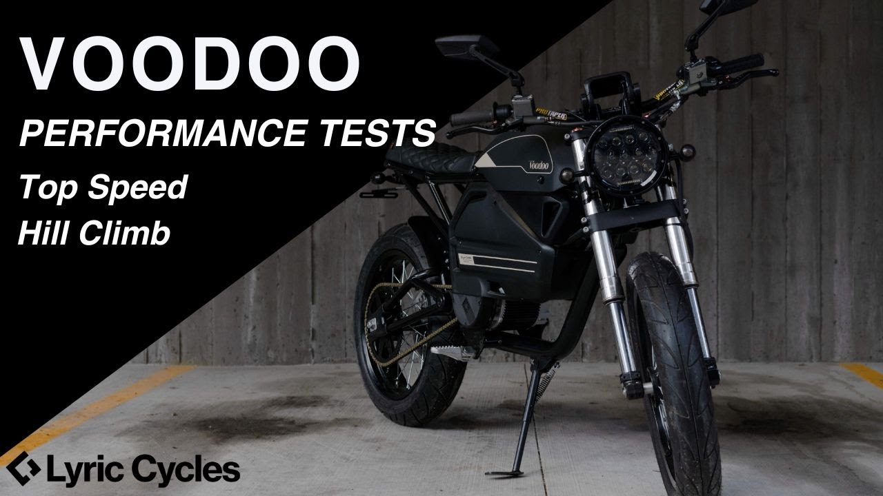 Lyric Voodoo Fast Electric Motorcycle Cruiser | Top Speed & Hill Climb Test