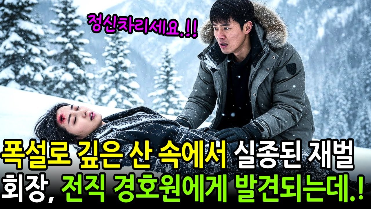 폭설로 눈 덮인 깊은 산 속에서 실종된 재벌회장,  해고된 전직 경호원에게 발견되는데.. ㅣ노후사연ㅣ감동사연ㅣ사연라디오ㅣ오디오북