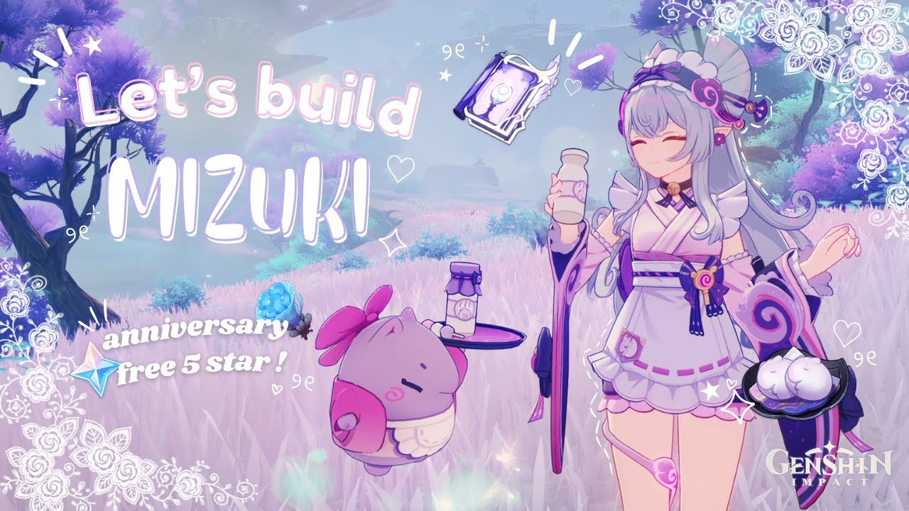 Создай Мизуки вместе со мной! 🍨 ⋆ ˚｡⋆୨୧˚ бесплатные пять звёзд! 🩰 *:･ﾟ✧*:･ﾟ уютный геймплей Genshin