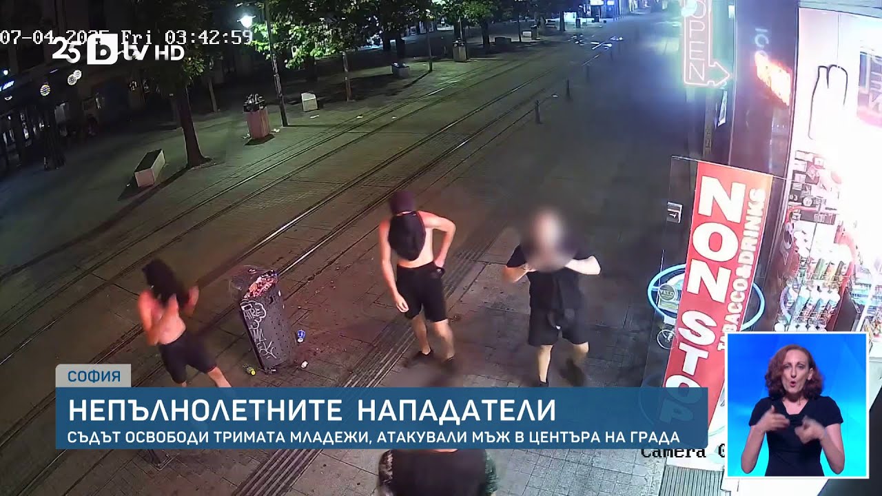 Пуснаха от ареста тримата младежи, обвинени за хулиганство след побой над мъж в София