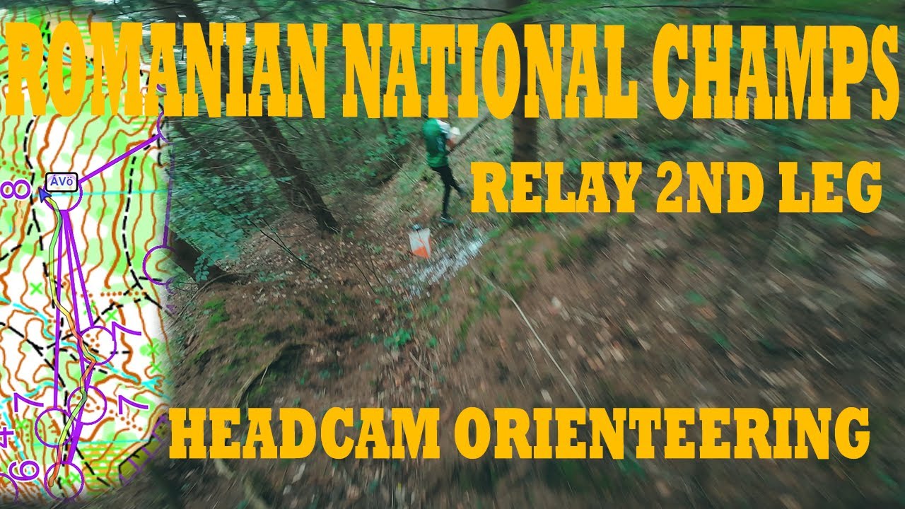 Romanian National Champs | Relay end leg | HEADCAM ORIENTEERING