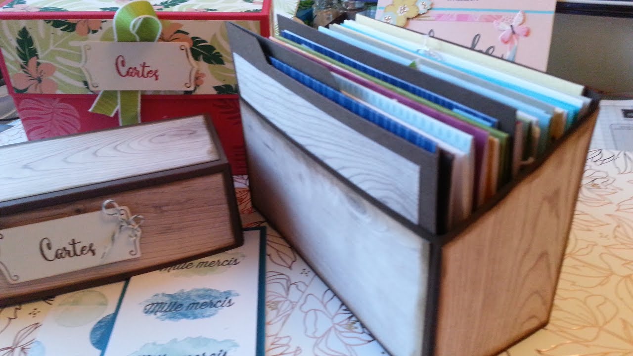 Tuto boîte rangement cartes