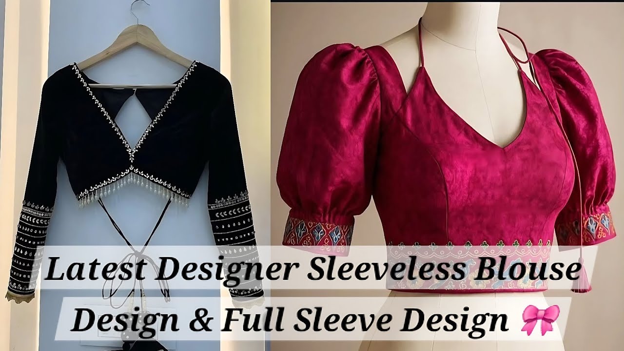👌Latest Designer Sleeveless Blouse Design/& Full Sleeve Blouse Design/#fashion #trend #blousedesign