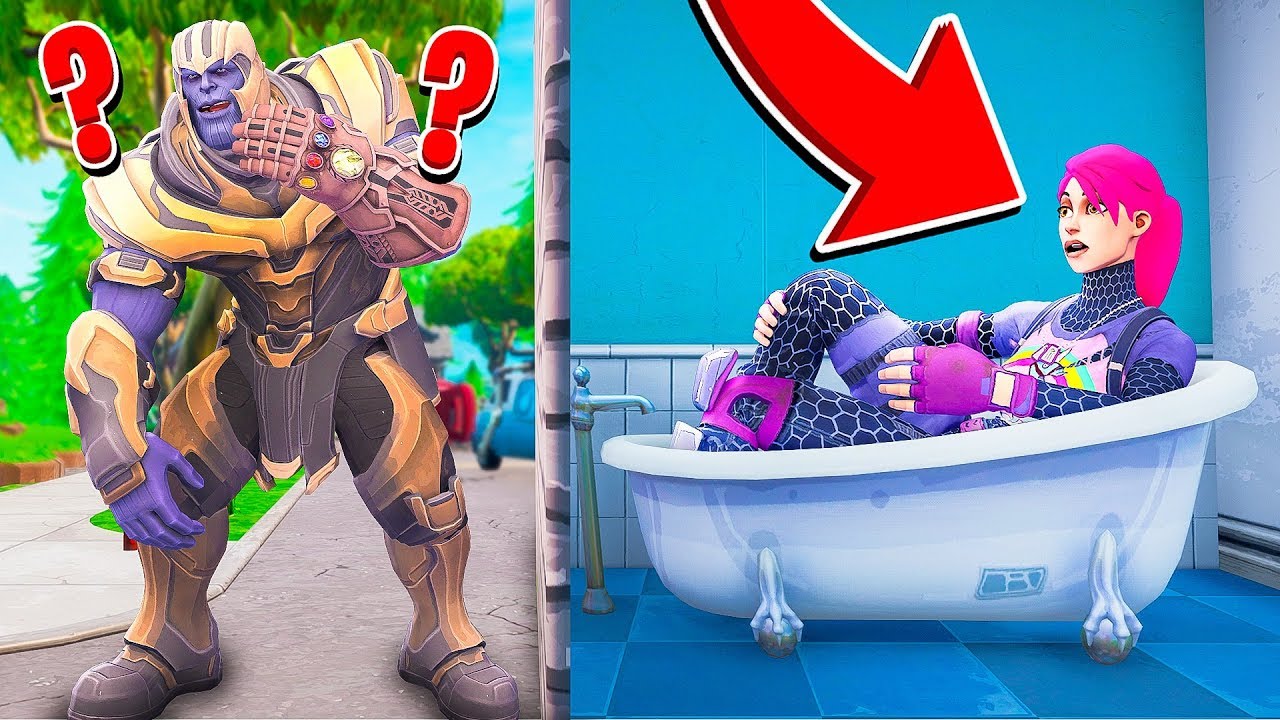 THANOS GIOCA A NASCONDINO SU FORTNITE!!