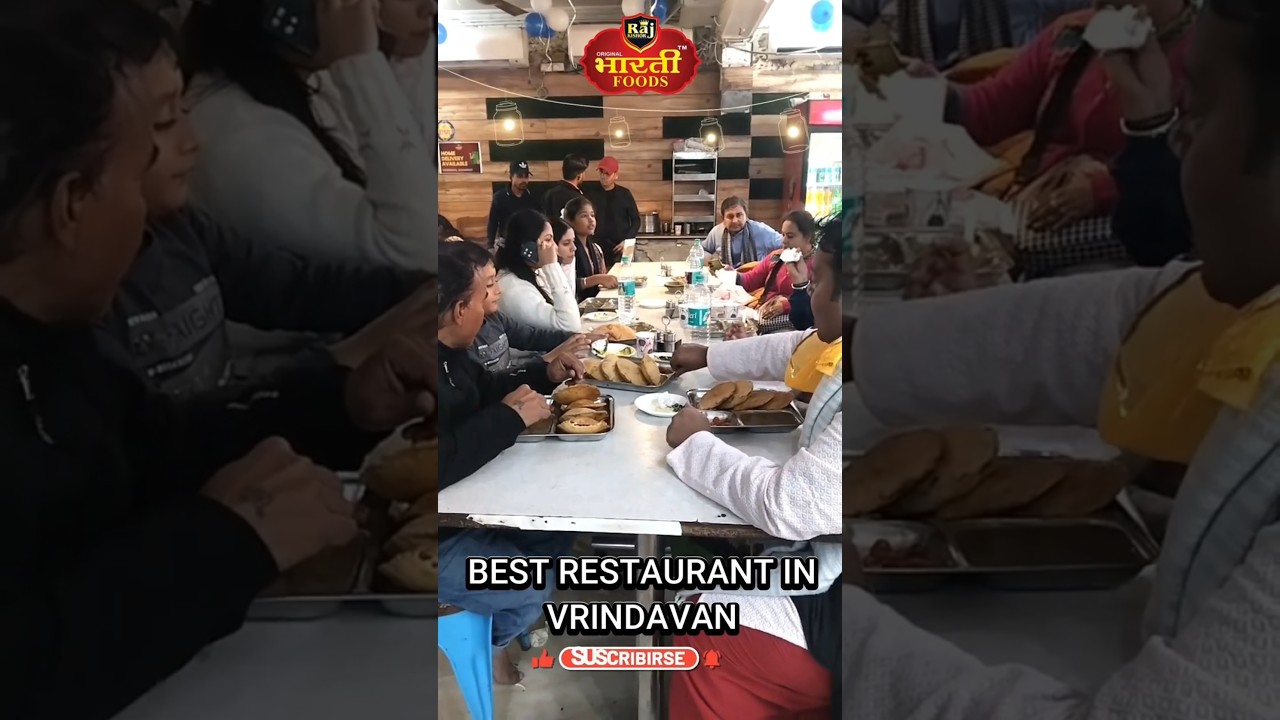 Best Restaurant in Vrindavan!!#trending#food#ytshorts#best#restaurant#braj#vrindavan#bharti#reels