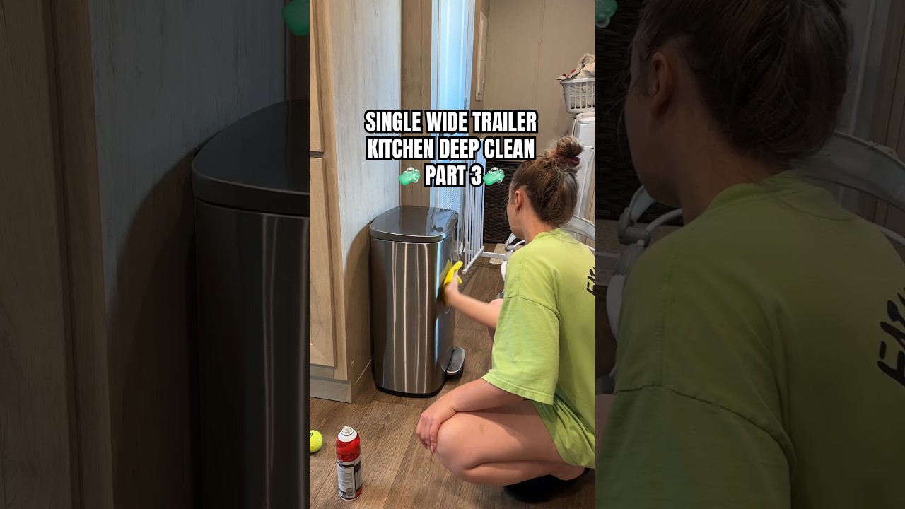 Single wide trailer kitchen deep clean PART 3