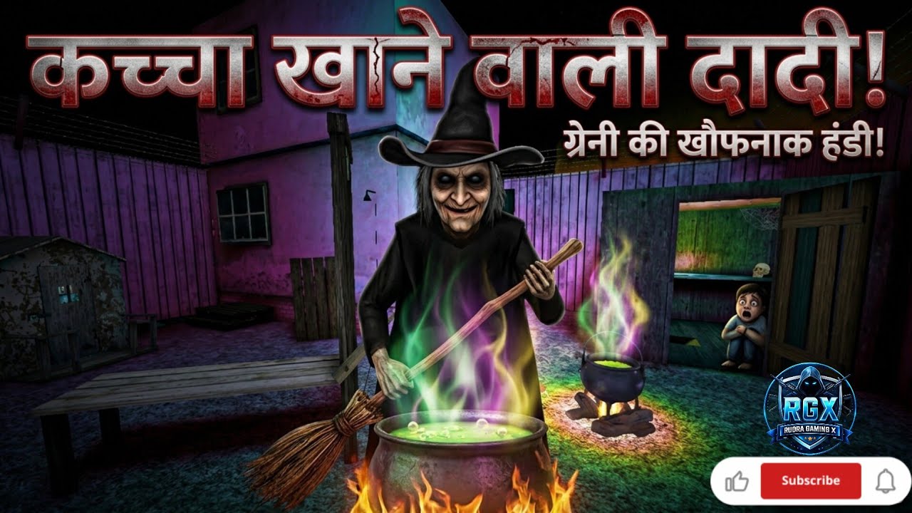 Granny की खौफनाक हंडी! 🍲 | कच्चा खाने वाली डायन दादी 😨 | Horror Gameplay #granny  #shortsfeed