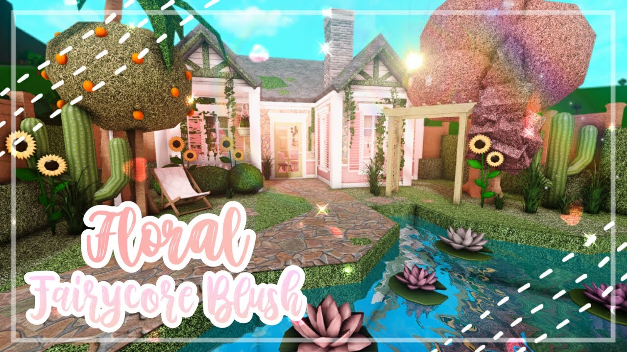 Floral Fairycore Lakeside Family Roleplay Home Speedbuild and Tour - iTapixca Builds