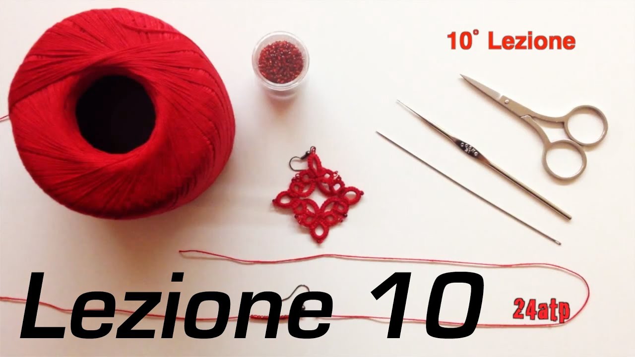 Chiacchierino Ad Ago - 10˚ Lezione Orecchino a Rombo Bijoux - Tutorial Come Fare Tatting