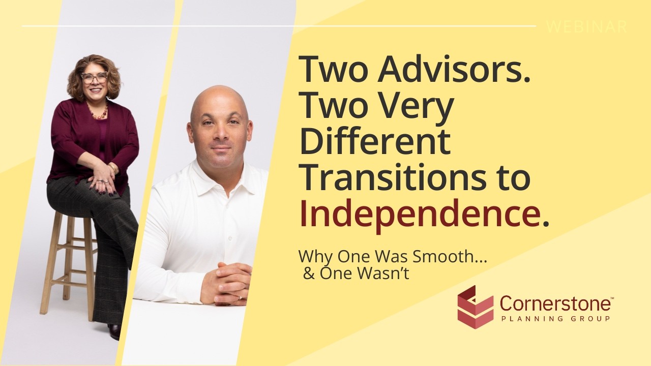 Two Advisors. Two Very Different Transitions to Independence.