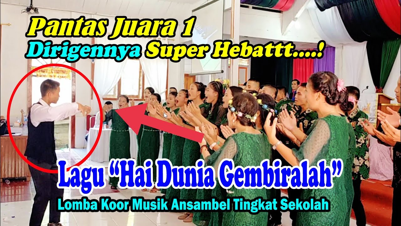 Penampilan Dirigen Super Hebat! Lomba Koor Musik Ansambel 