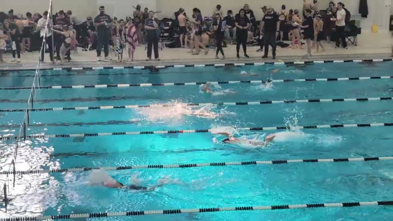 New England 10 and under silver at Katherine Moran Coleman Aquatic girls 100 fly 