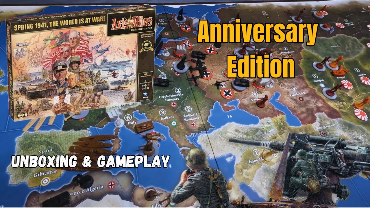Axis and Allies Anniversary Edition Unboxing and Solo Game