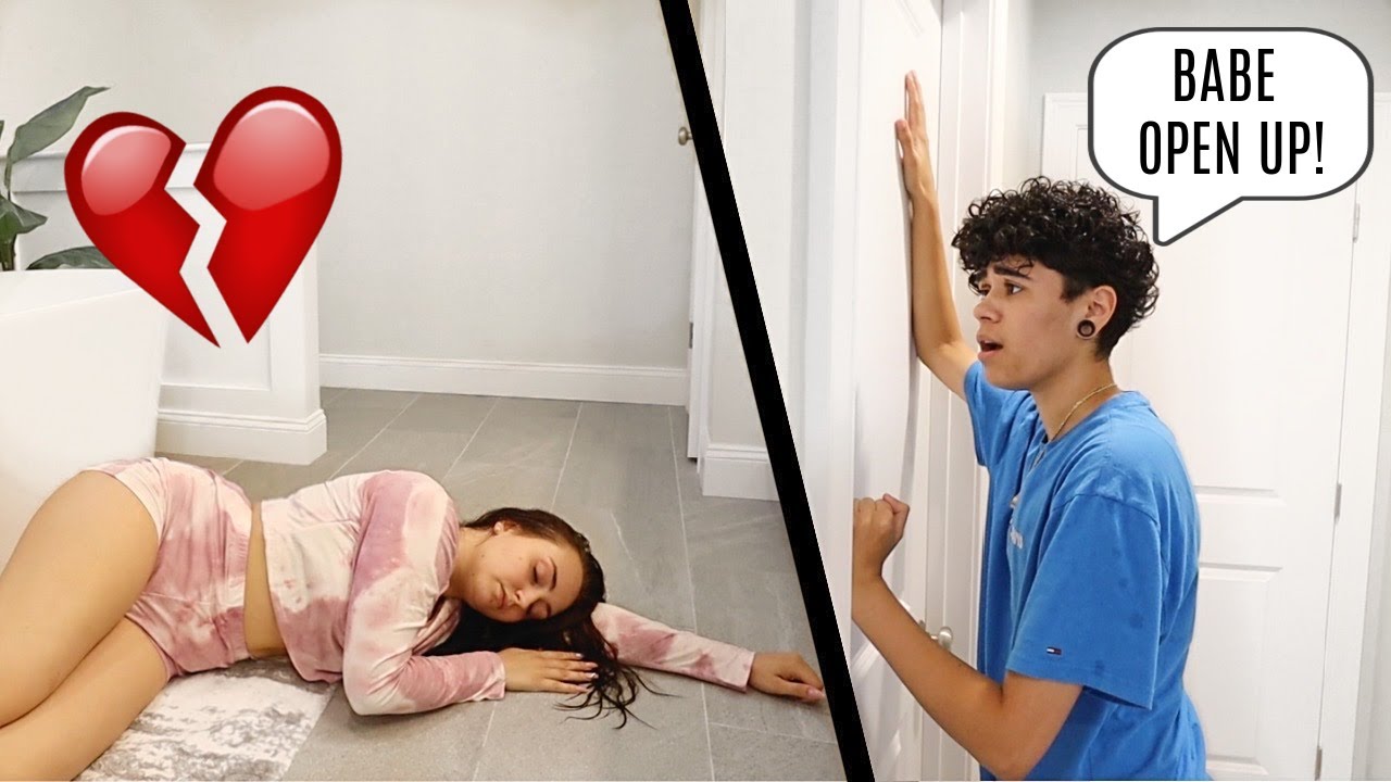 PASSING OUT WITH THE DOOR LOCKED...