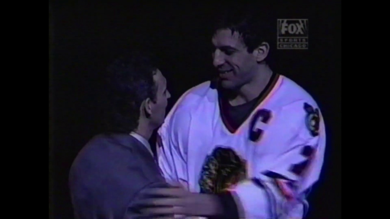 Denis Savard Blackhawks Jersey Number 18 Retirement Festivities March 19, 1998 Part 3 of 6