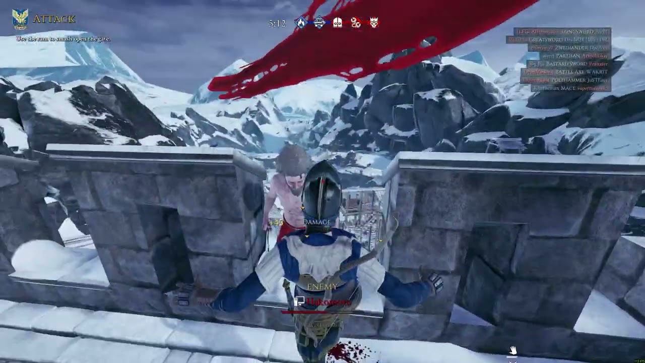 Mordhau 2025, EU Invasion reGiNo , random clips 4, Old Castello + Hidden spot on totenwald map.