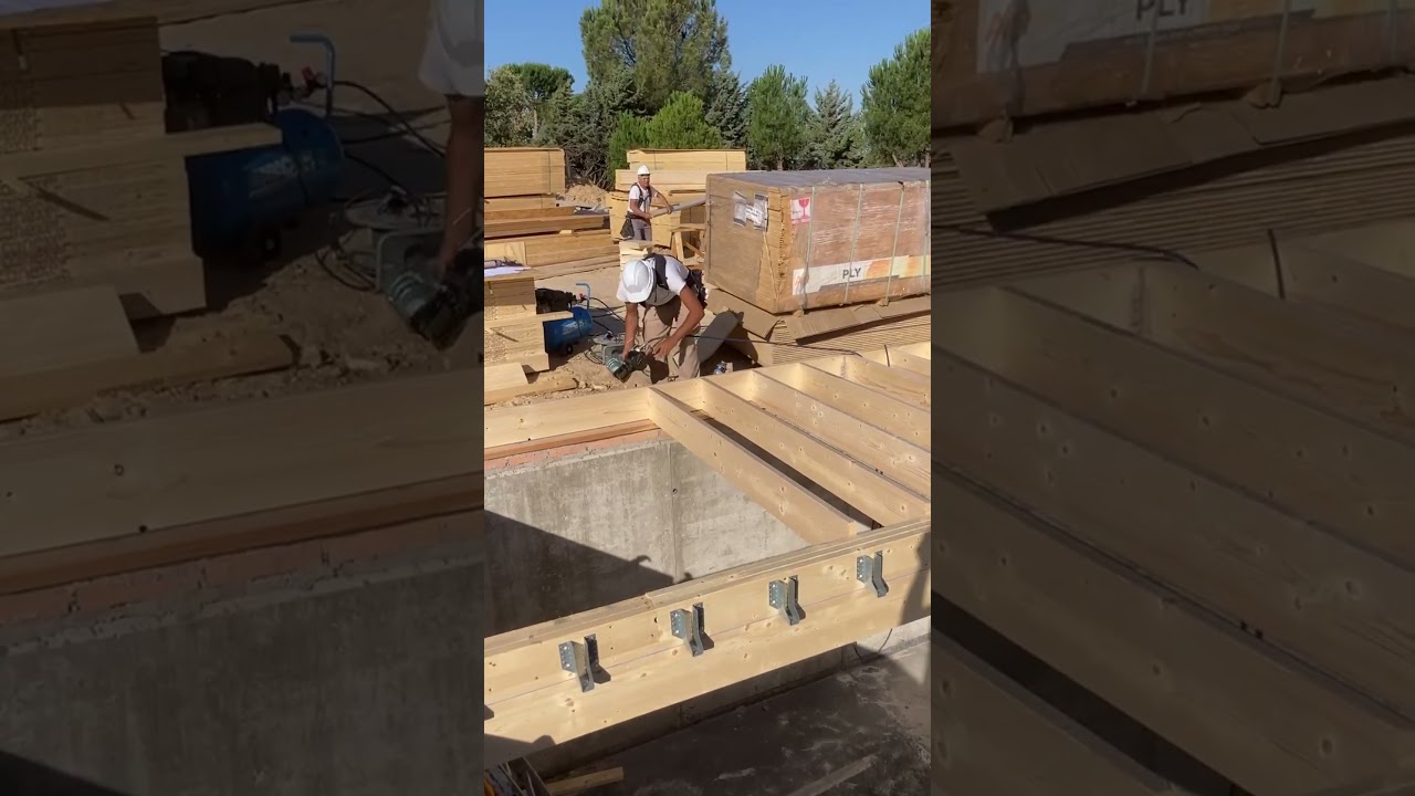 #forjado de #madera! #Workinprogress #construction #work #clavadora #carpintero #carpinter#viral